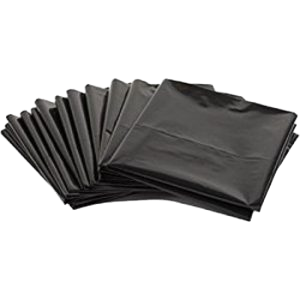 Black <b>Large</b> Garbage Bag 55-60 Gallon LDPE virgin Disposable for Household Office Use - Product Image 2