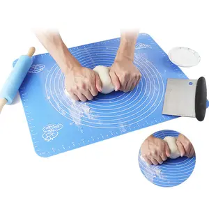 Silicone Pastry Mat for Pastry Rolling with Measurements Non Stick Baking Mat Dough Rolling Mat