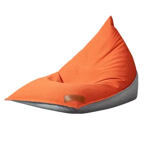 Ergonomic Triangle Lounger | Plush Bean Bag Sofa for Contemporary Homes | Versatile Color Options
