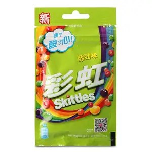 الجملة الصينية الغريبة وجبة خفيفة 40 جرام الحلوى القوس المطر الحلوى الملونة skittle-s الفواكه نكهة الحلوى