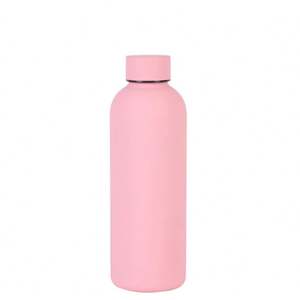 Revêtement en caoutchouc Offre Spéciale Gobelet de sublimation Gobelet blanc isolé mat en acier inoxydable avec couvercle mat - Product Image 1