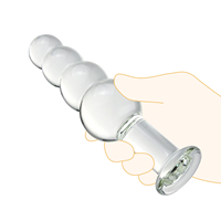 Plug anal en verre cristal, Plugs anaux, Perles anales, Baguette de plaisir, Entraîneur anal, Écologique, Étanche, Sex Factory