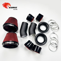 Wanmax High Flow Aluminum Boost Pipes Cold Air Filter Intake System Kit Pipe Fit for BMW M5 F90