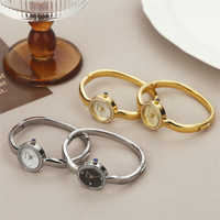 Nouvelle Montre Femme de Luxe Style Bracelet Diamant, Cadran Nacre, Mouvement Quartz, Montre Bracelet Ouvert, Vente en Gros
