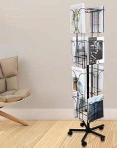 360 Rotating Bưu Thiếp Kệ Trưng Bày Xoay Dây Sắt Giỏ Đứng - Product Image 2