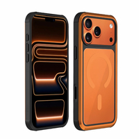 Coque de téléphone transparente en PC de haute qualité JOYPORODO B424 avec aimant pour iPhone 15 16 17 Pro Max pour Samsung S25 Ultra Plus