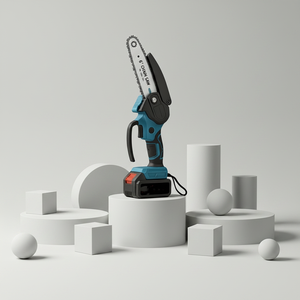 Mini-tronçonneuse électrique sans fil de 6 pouces, sans balais, portative, alimentée par batterie, pour la coupe du bois, l'élagage des arbres et des jardins - Product Image 2