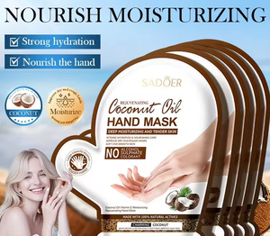 قفازات تقشير اليدين العضوية بجوز الهند بالجملة، غنية بفيتامين E، مغذية ومرطبة ومنعمة لجميع أنواع البشرة، منتجات العناية باليدين - Product Image 2