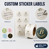 Colección de Etiquetas Personalizadas, Etiquetas Plateadas Mate, Kraft, Dorado Cepillado, Plateado, Acabados Surtidos, Paquete al por Mayor, Suministro de Fábrica