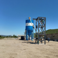 Centrale à béton électrique prête à l'emploi HZS 25-240m³/h, ensemble complet pour chantier de construction