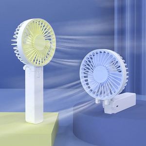 Source Manufacturer Ready Stock Foldable Rechargeable Handheld Portable Mini Fan Usb With Phone <b>Holder</b> - Product Image 1