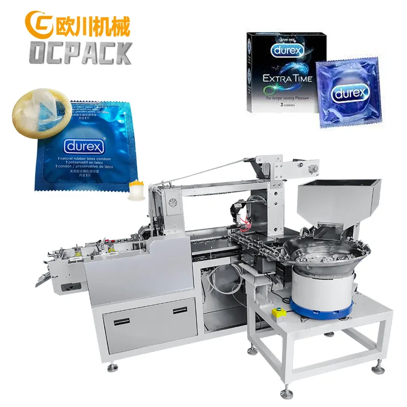 Full automatic natural rubber latex bulk condom sealing foiling packing machine