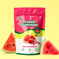 Gummies protéinés OEM, protéines de lactosérum, acides aminés essentiels, gummies EAA, créatine monohydrate, sans sucre, collation protéinée de lactosérum