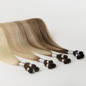 Extensiones de Cabello Virgen Remy K.SWIGS Salon, Invisibles, de Doble Trama, Hechas a Mano, Textura Personalizada, Más de 30 Colores Disponibles - Product Image 1