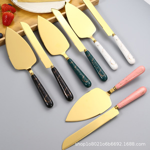 Ensemble de spatules et couteaux en acier inoxydable avec manche en céramique, antiadhésifs, pour la pâtisserie, les gâteaux, les pizzas et le service des sandwichs - Product Image 3