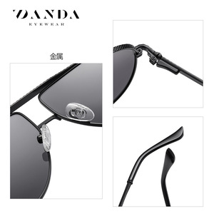 แว่นกันแดดทรงนักบิน DANDA รุ่น JS8540 โพลาไรซ์ ป้องกันรังสียูวี 400 ป้องกันแสงสะท้อน สำหรับขับรถ ทรงสี่เหลี่ยม ขอบเต็ม - Product Image 5