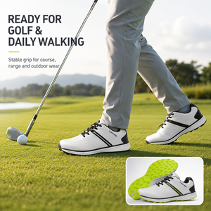 Zapatos <span class=keywords><strong>de</strong></span> Golf para <span class=keywords><strong>Hombre</strong></span> al por Mayor, Antideslizantes, Ligeros, Casuales, para Césped Artificial, Tallas 39-47, para Caminar y Entrenar al Aire Libre - Product Image 5