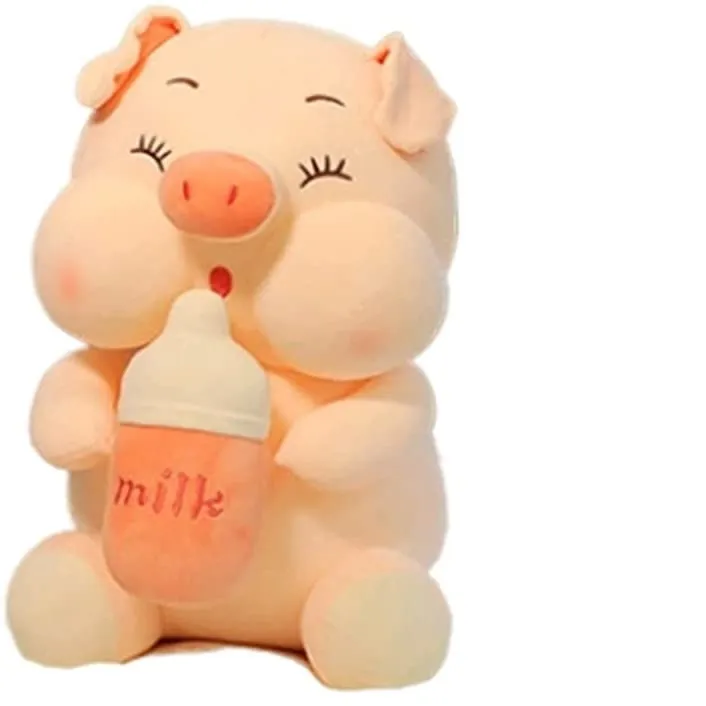 Botol Kustom Bantal Babi Lucu Mewah Mewah Isian Mewah untuk Hadiah Ulang Tahun Hari Valentine
