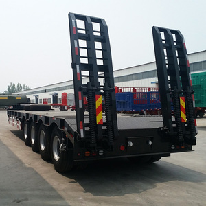 Semi-remorque surbaissée à 4 essieux personnalisable pour la logistique d'ingénierie, adaptée à divers scénarios (longueur, largeur, capacité de charge) - Product Image 1