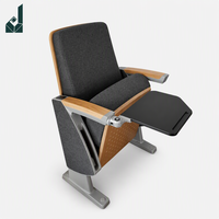 Chaise en maille confortable pour auditorium et salle de conférence avec tablette d'écriture pliable pour théâtre, salle de conférence et salle de formation
