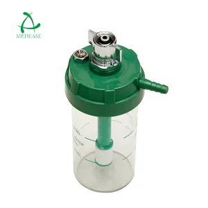 녹색 가격 휴대용 MEDEASE 의료용 산소 버블 가습기 6 PSI 플라스틱 가습기 병