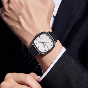 Nouvelle Montre-Bracelet de Luxe à Quartz 2025, Bracelet en Cuir Sportif, Boîtier en Alliage, Cadran en Verre, Aiguilles pour Usage Quotidien, Relogio pour Couples - Product Image 1