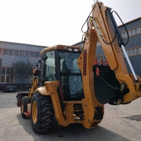 Allrad-Baggerlader mit Cummins-Motor für Rohrleitungsgraben-Arbeiten, Materialtransport & Landgewinnung