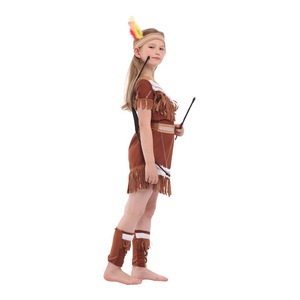 Disfraces de <span class=keywords><strong>Princesa</strong></span> Indígena de Halloween para Niñas, Disfraz de Cazadora <span class=keywords><strong>Pocahontas</strong></span>, Disfraz para Fiesta de Purim, Mardi Gras, Disfraz de Fantasía - Product Image 4