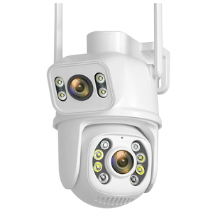 Cámara de Vigilancia Inalámbrica PTZ de Doble Lente y 6MP, Detección Humana por IA, Nube, 360° Sin Ángulo Muerto, Pantalla Dual, Visión Nocturna HD, Venta al Por Mayor - Product Image 1