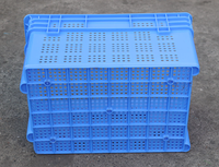 Caisses empilables en plastique pour le transport, paniers pour fruits, légumes et fruits de mer