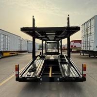 Semi-remorque de transport automatique à 2 essieux et 3 essieux à double pont pour voiture Transporteur Camion Cargo Remorque de véhicule polyvalente