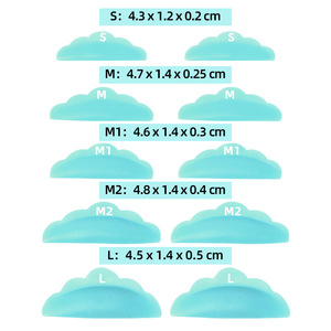 5 Pairs Silicone <b>Lash</b> Lift Shields Glue Free Eyelid Pads Rods for Eyelash Lifting Tint <b>Kit</b> - Product Image 6