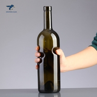 Bottiglia di Champagne Vuota da 750ml, Verde Antico, Mini Formato, con Coriandoli Dorati, Modello Ace of Spade - Prezzo all'Ingrosso