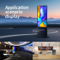 Système Android ultra fin 32 43 49 55 pouces Moniteur d'écran publicitaire LCD mural WIFI Système d'information CMS longue durée de vie