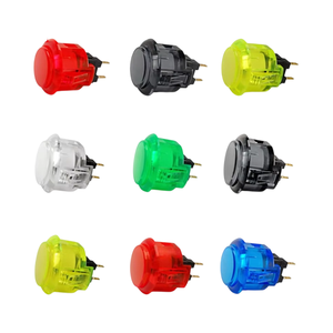 Botones Redondos Transparentes Iluminados de 5V/12V SANWA OBSC-30, Botón Pulsador LED para Máquina de Juegos Arcade - Product Image 1