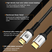 Câble HDMI 2.1 certifié ultra haute vitesse 8K 60Hz 48 Gbps Mâle-Mâle