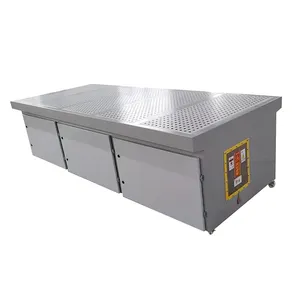 Industrial workshop metal parts grinding dust removal table table type under suction dust collecting table