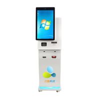 Distributeur de cartes de bibliothèque en libre-service sur roulettes Pinchu, sur pied, écran tactile 21,5 pouces, Intel Core i5, 128 Go de stockage, reconnaissance faciale