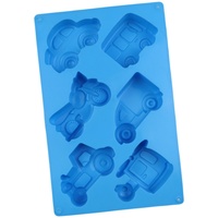 Moule à gâteau en silicone en gros - 6-en-1 formes variées (voiture/camion/riz) - Moules en plâtre pour cuisson vapeur - Modèle XG1212 - Emballage en vrac