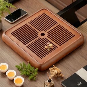 Natural wooden <b>tea</b> tray, solid wood <b>tea</b> table, home use, drainable, <b>light</b> luxury <b>tea</b> table, small water storage wooden <b>tea</b> - Product Image 2