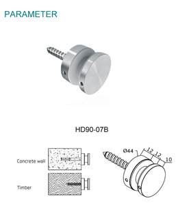 Yan duvara montaj 316 paslanmaz çelik merdiven korkuluk donanım cam cam Standoff - Product Image 6