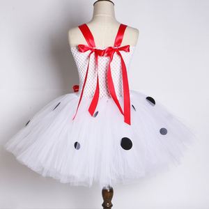 Costume de chien Dalmatien fantaisie très populaire pour enfants, déguisement d'Halloween, robe tutu tachetée pour chiot, vêtements de fête pour bébé fille - Product Image 3