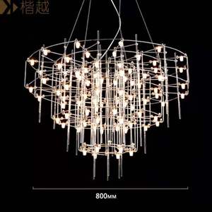 Lampe suspendue en acier inoxydable au prix <span class=keywords><strong>d</strong></span>'usine, lustre moderne, luminaires pour salle à manger, chambre à coucher, salon, éclairage LED - Product Image 2