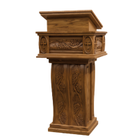 Pupitre d'église liturgique en bois de haute qualité, mobilier de sanctuarium pour rassemblements religieux