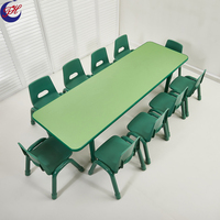 Meubles scolaires, ensemble de table et de chaises pour enfants, meubles de maternelle, table et chaises de fête pour enfants en bois durable.