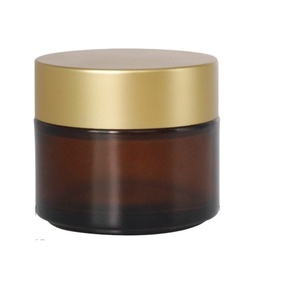 New Product Natural Body Butter Cosmetic <b>Container</b> 5 10 20 30 50 100g 200g Frosted Amber <b>Clear</b> Glass Cream Jar With Bamboo Lid - Product Image 4
