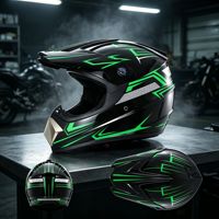 Casque de moto tout-terrain personnalisé pour jeunes, en ABS, coque haute résistance pour la conduite hors route