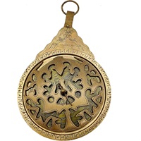 Astrolabe en laiton vintage, instrument de navigation maritime, globe céleste, décoration murale, instrument scientifique historique, objet de collection