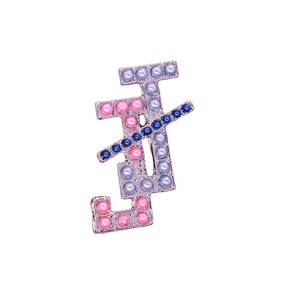Donne in metallo su misura sociale lettera greca <span class=keywords><strong>Jack</strong></span> e <span class=keywords><strong>Jill</strong></span> Pin confraternita membro della società Souvenir JJ spille gioielli per regalo - Product Image 2