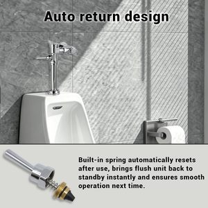 Ensemble de poignée de chasse d'eau manuelle en laiton pour urinoir à piston M962918-0020A – Pièce de rechange pour toilettes - Product Image 2